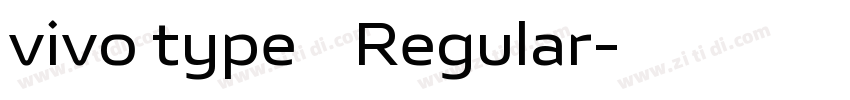vivo type 简 Regular字体转换